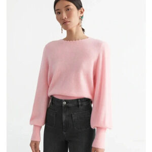 & Other Stories Relaxed Alpaca Blend Bobble Neck Sweater